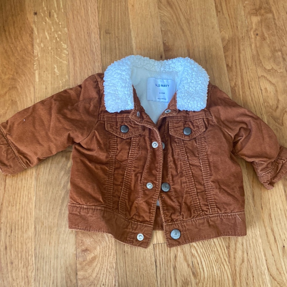 Sherpa collar jacket 3-6 months